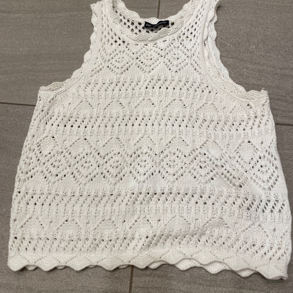 GAP Knit Tank Top – Full Coverage, Beach Cover-Up, Size XXS/XS